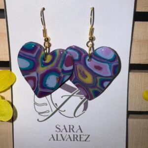 polymer clay earrings – large